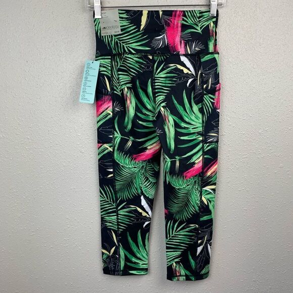 NWT Ideology Cropped High Rise Athletic Leggings Size XS - Picture 4 of 8